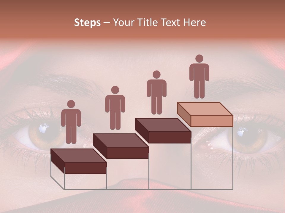 Close Up Of Brown Eyes PowerPoint Template