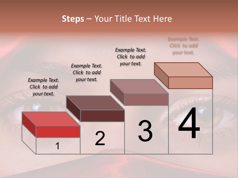 Close Up Of Brown Eyes PowerPoint Template