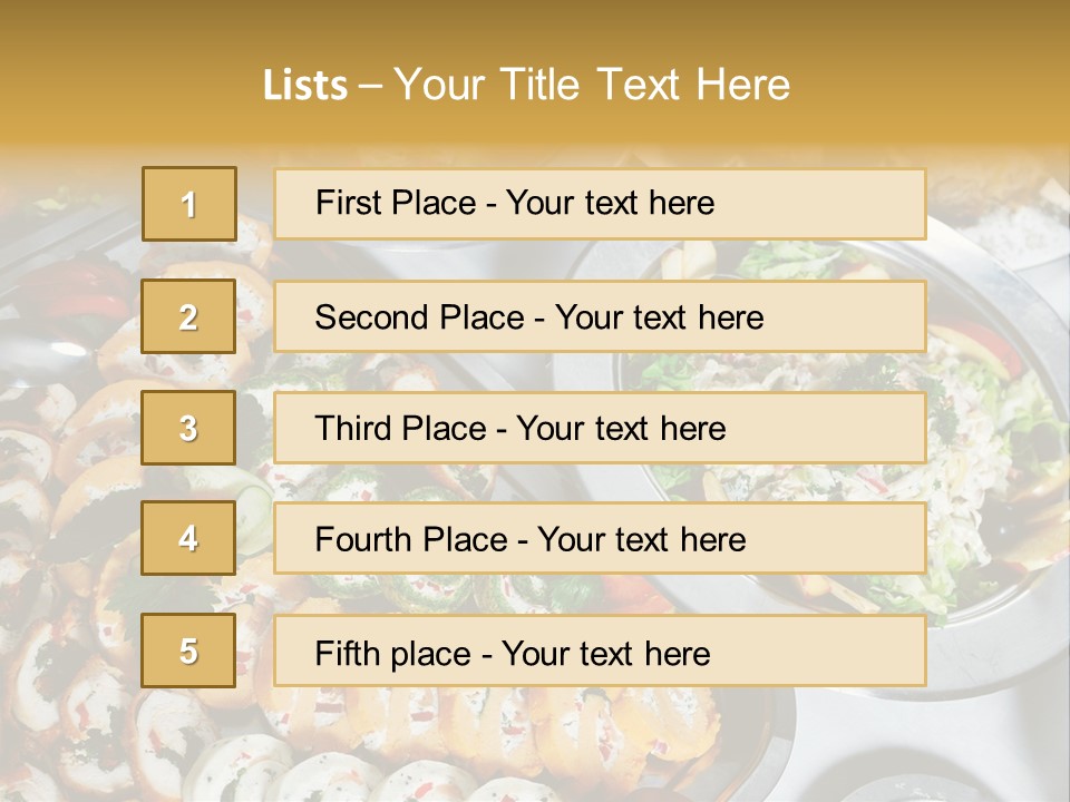 Catering Food PowerPoint Template