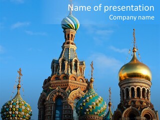 St Petersburg Russia PowerPoint Template