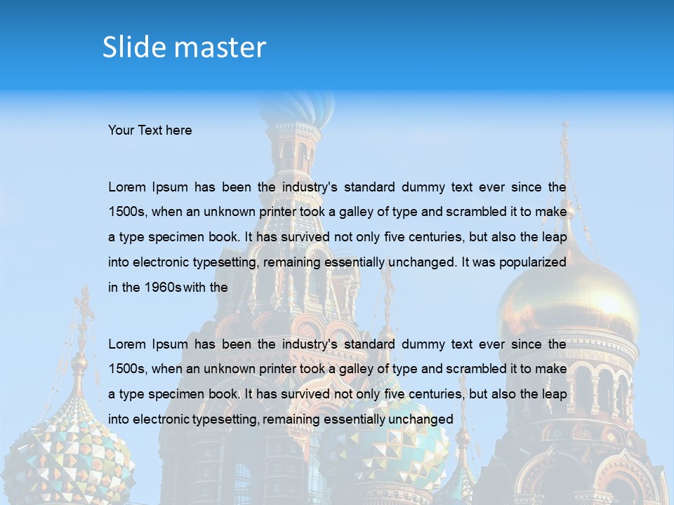St Petersburg Russia PowerPoint Template
