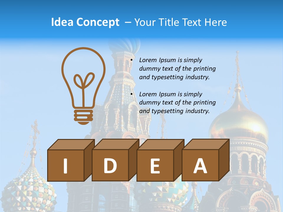 St Petersburg Russia PowerPoint Template