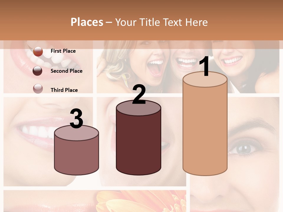 Man White Teeth Smile PowerPoint Template