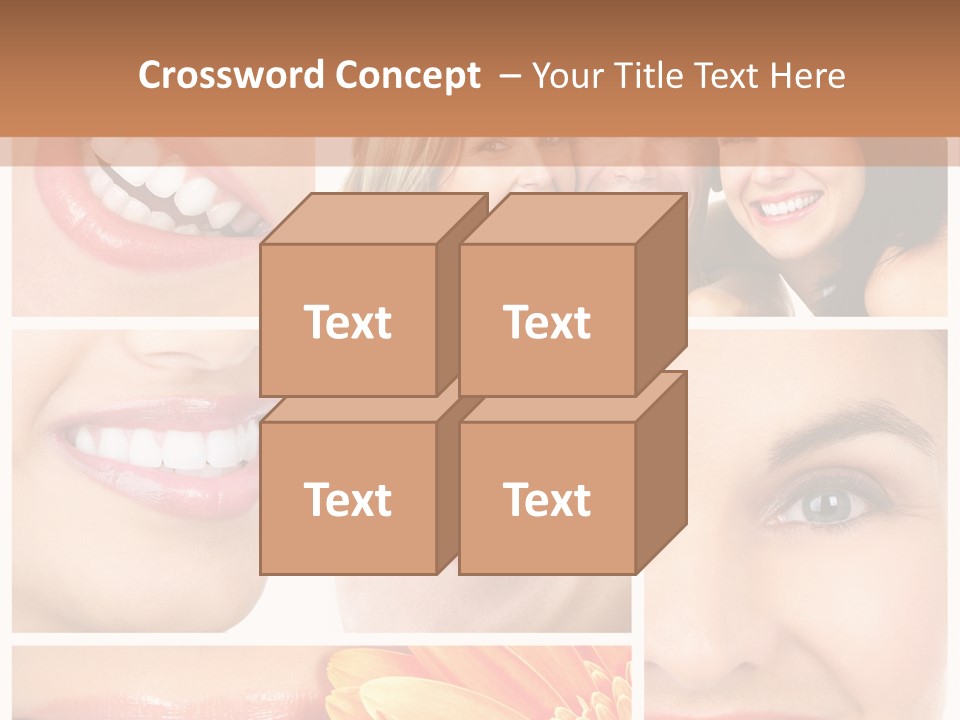 Man White Teeth Smile PowerPoint Template