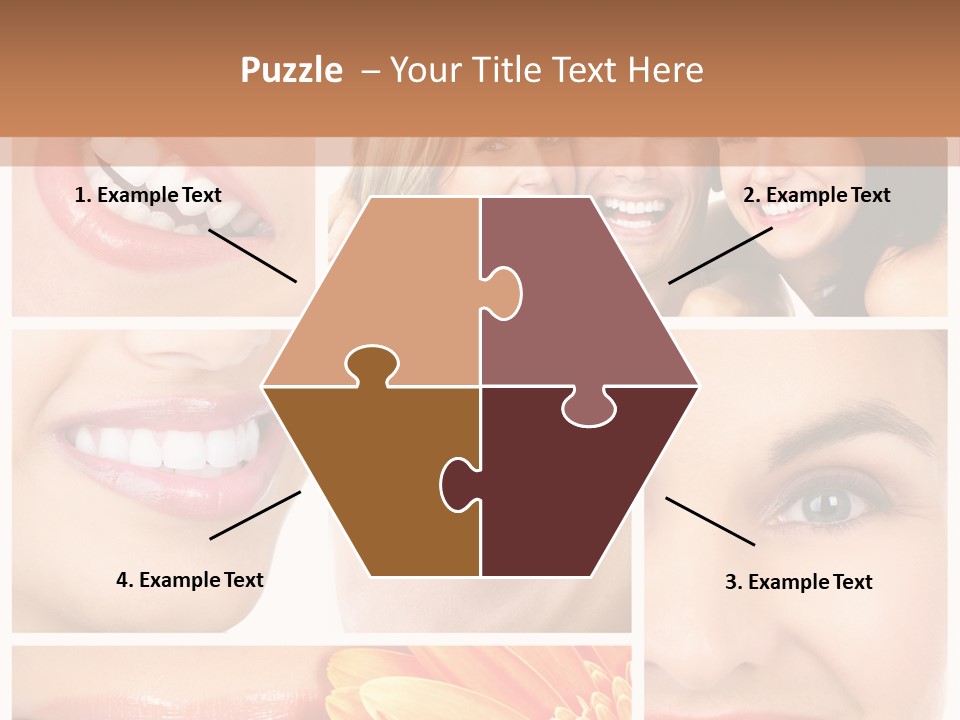 Man White Teeth Smile PowerPoint Template