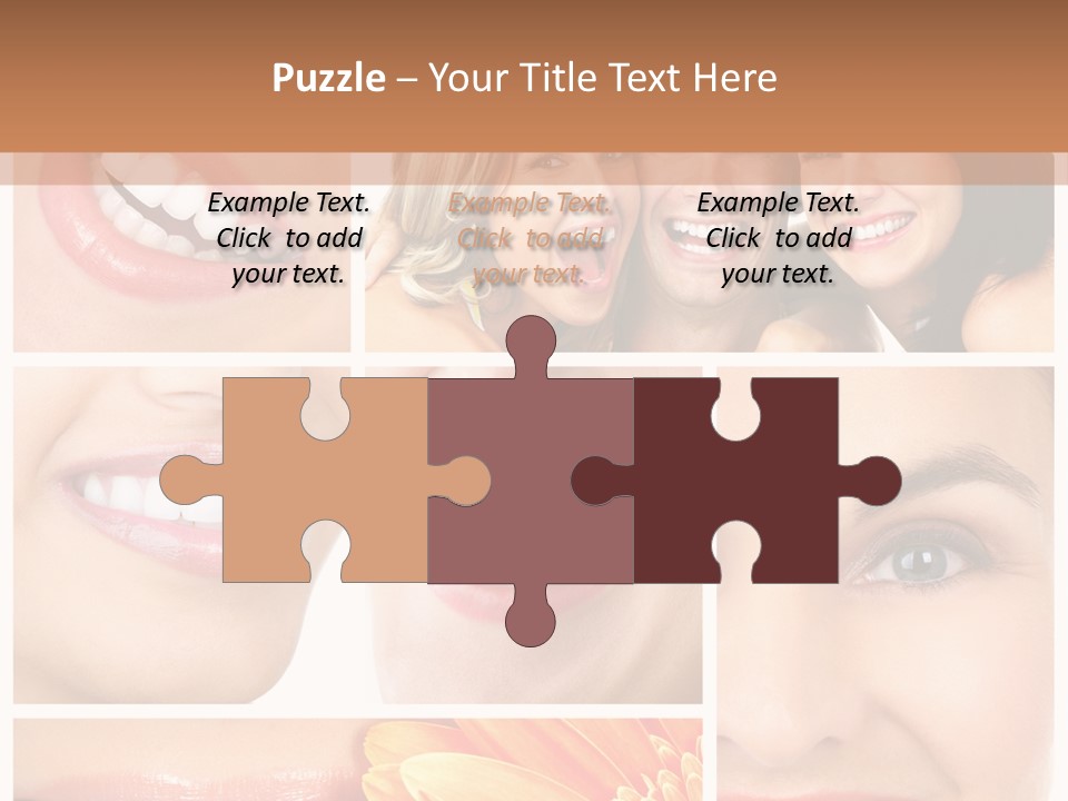 Man White Teeth Smile PowerPoint Template