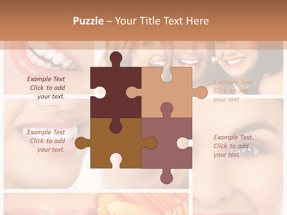 Man White Teeth Smile PowerPoint Template