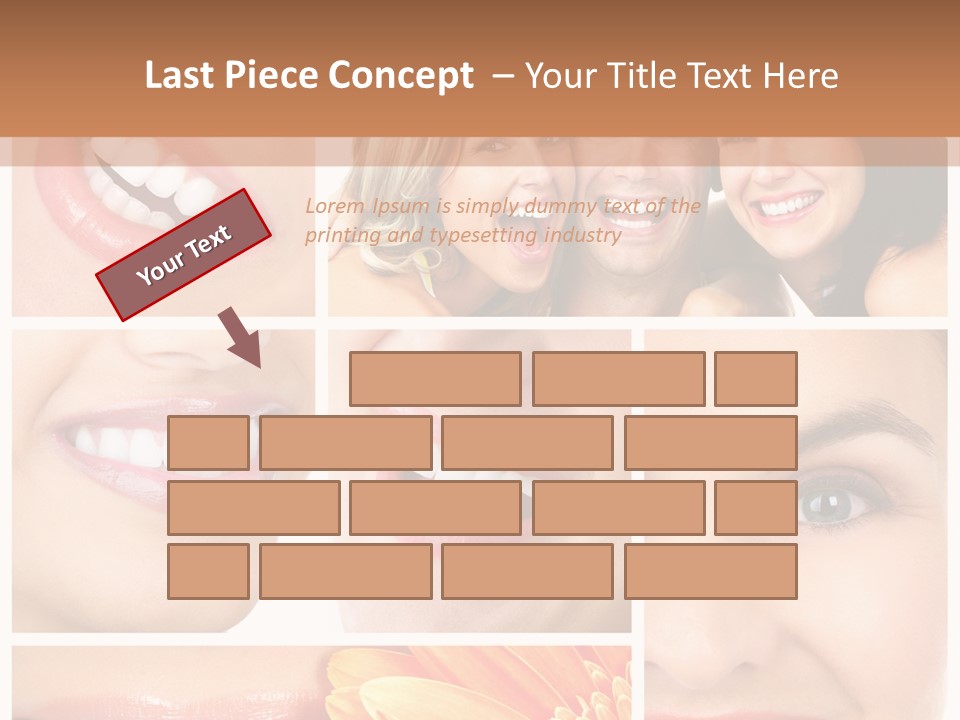 Man White Teeth Smile PowerPoint Template