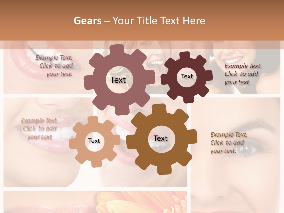 Man White Teeth Smile PowerPoint Template