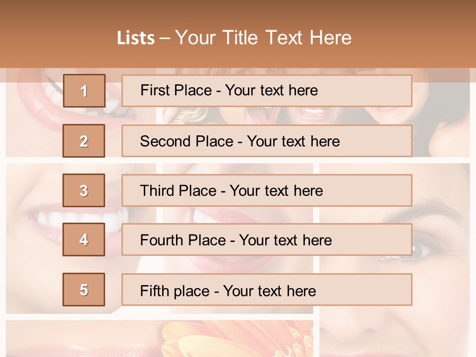 Man White Teeth Smile PowerPoint Template