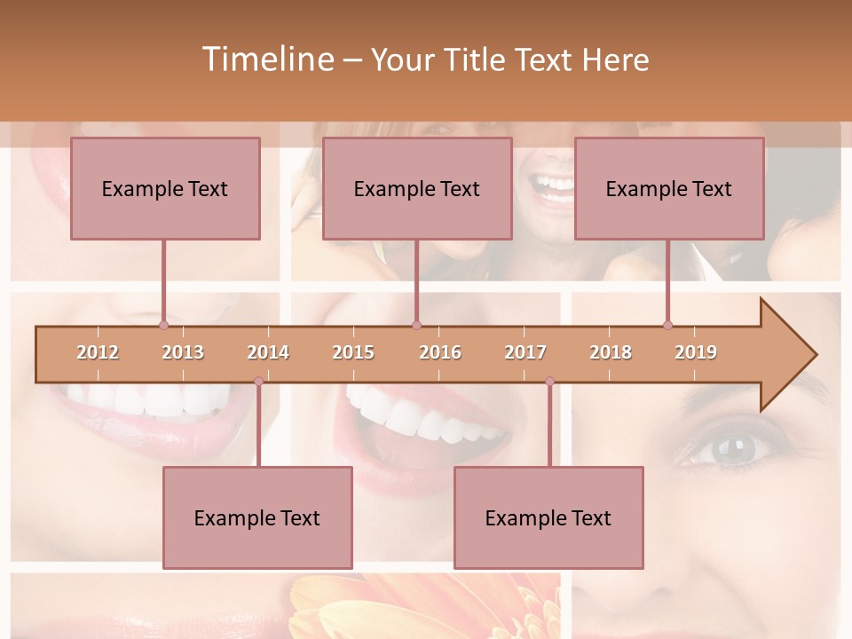 Man White Teeth Smile PowerPoint Template