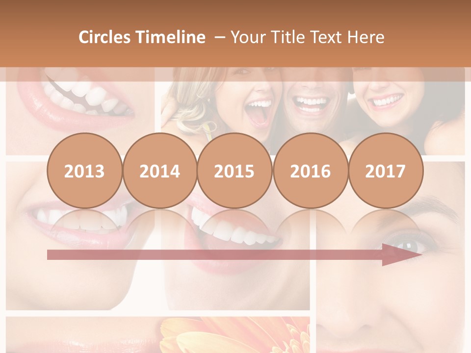 Man White Teeth Smile PowerPoint Template