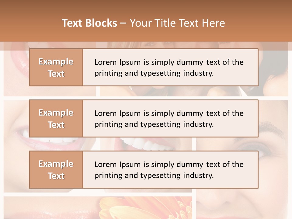 Man White Teeth Smile PowerPoint Template