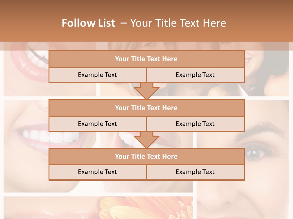 Man White Teeth Smile PowerPoint Template