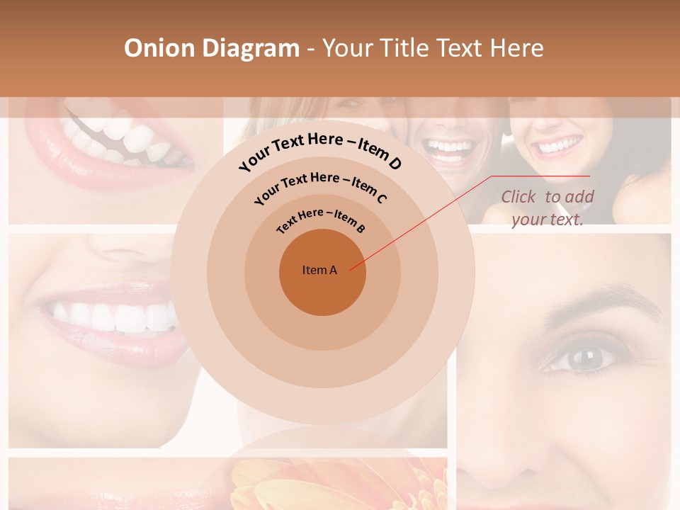 Man White Teeth Smile PowerPoint Template