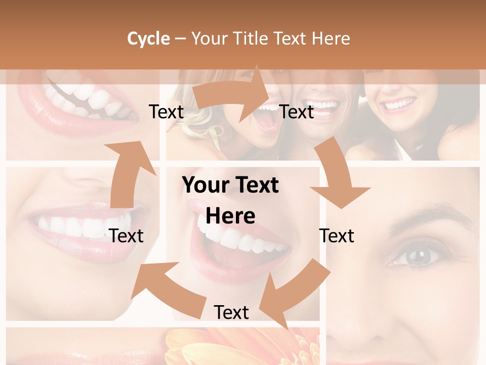 Man White Teeth Smile PowerPoint Template