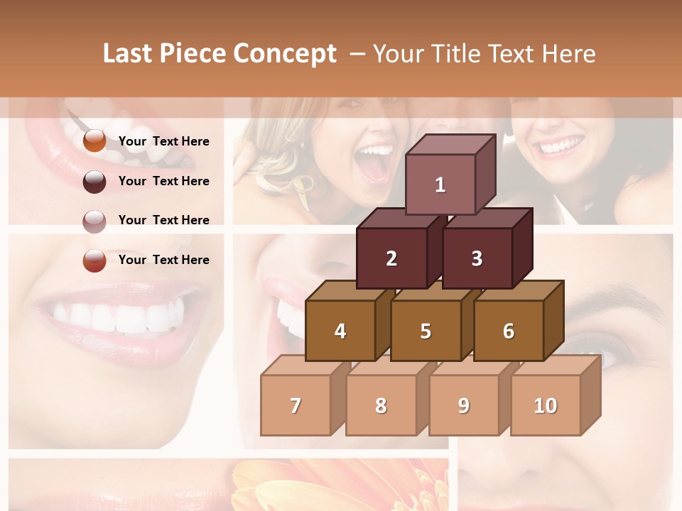 Man White Teeth Smile PowerPoint Template