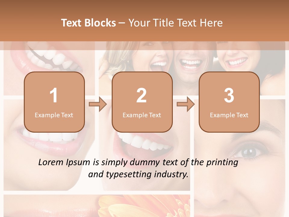 Man White Teeth Smile PowerPoint Template