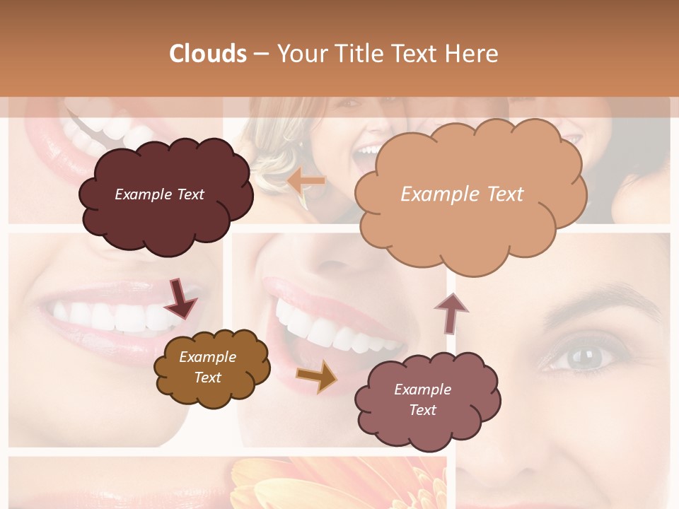 Man White Teeth Smile PowerPoint Template