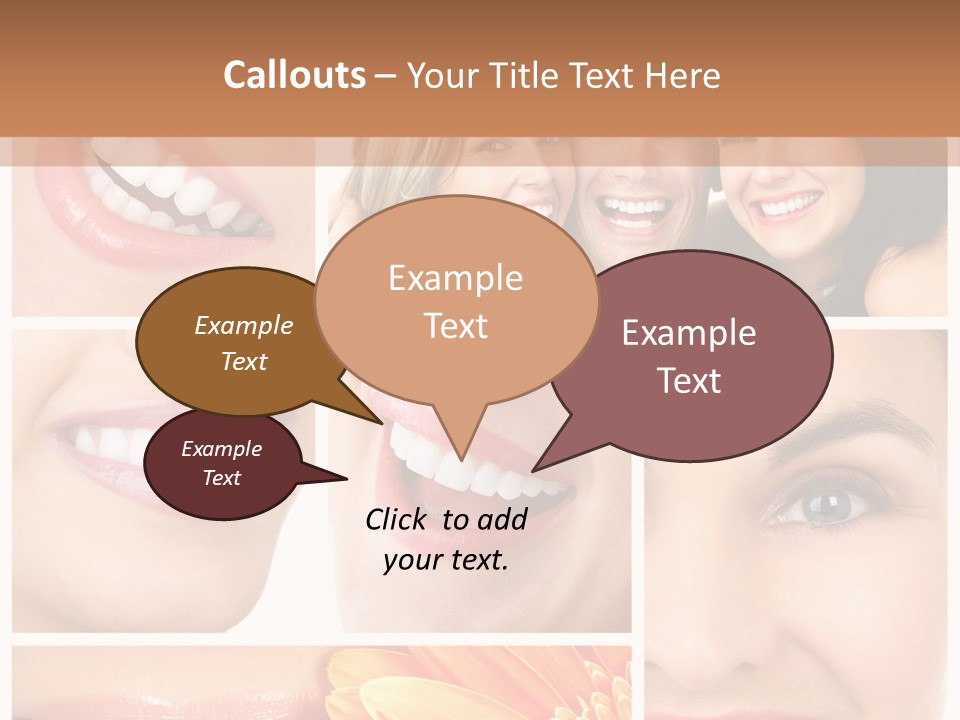 Man White Teeth Smile PowerPoint Template