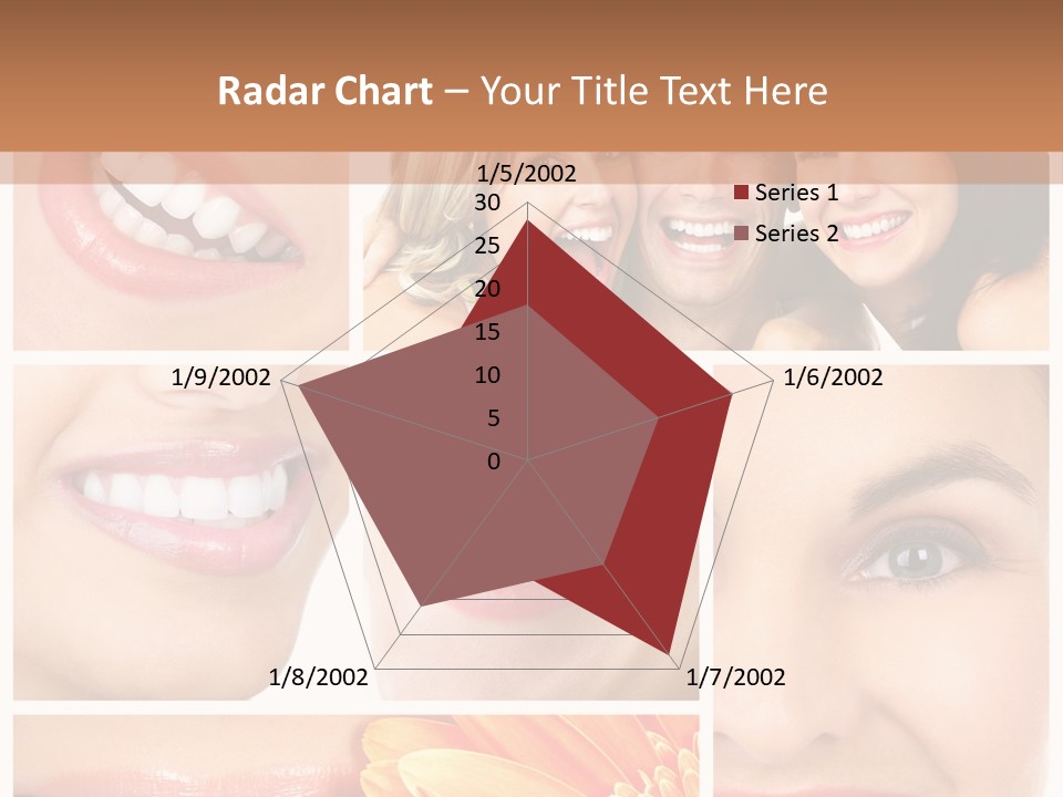 Man White Teeth Smile PowerPoint Template