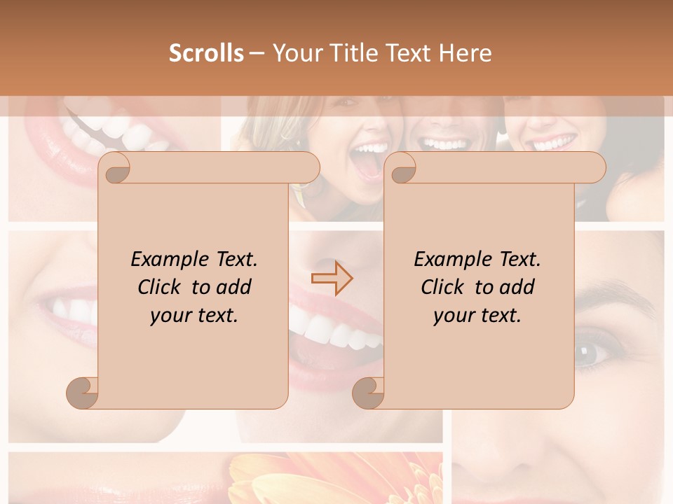 Man White Teeth Smile PowerPoint Template