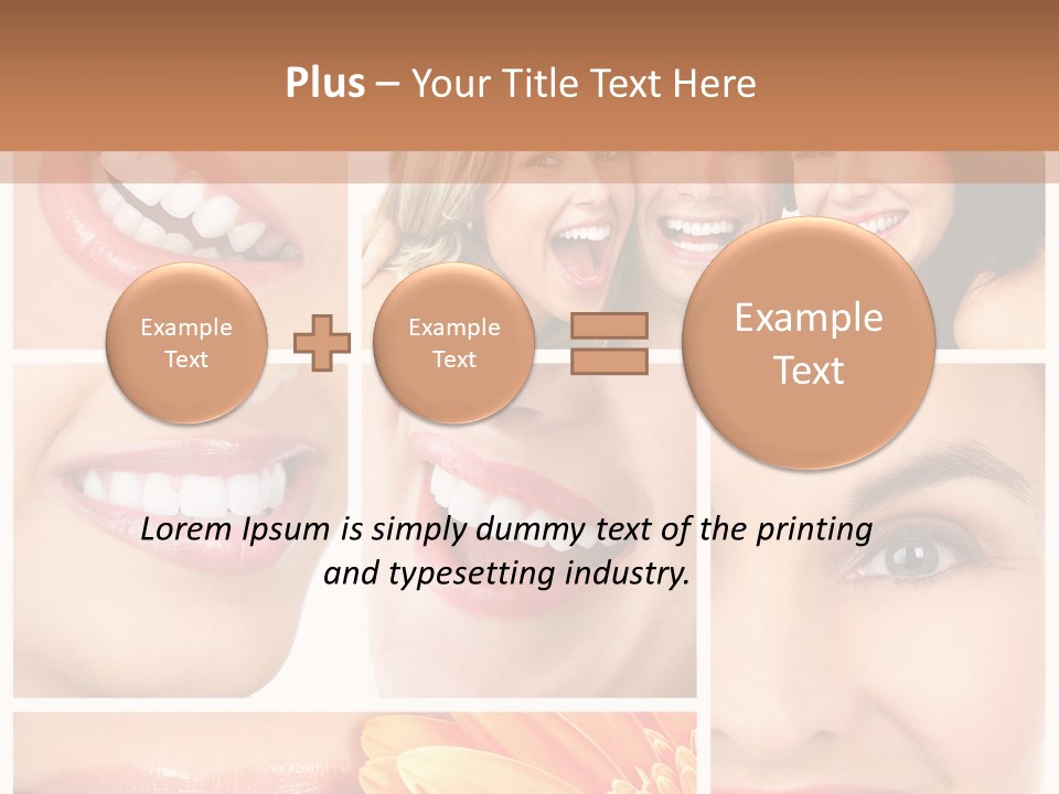 Man White Teeth Smile PowerPoint Template