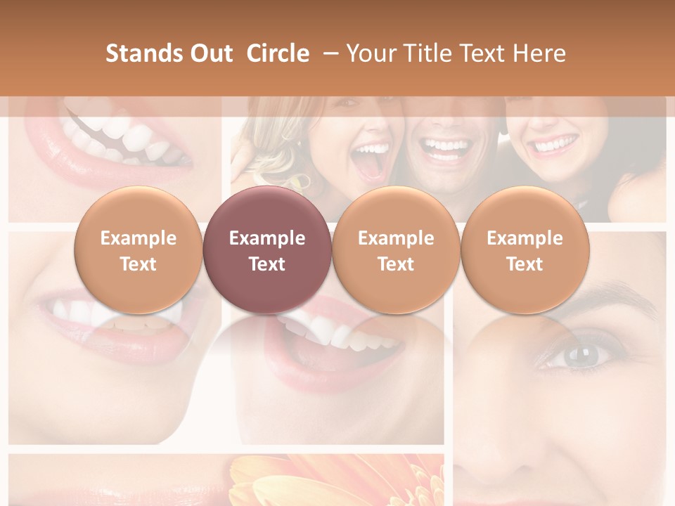 Man White Teeth Smile PowerPoint Template