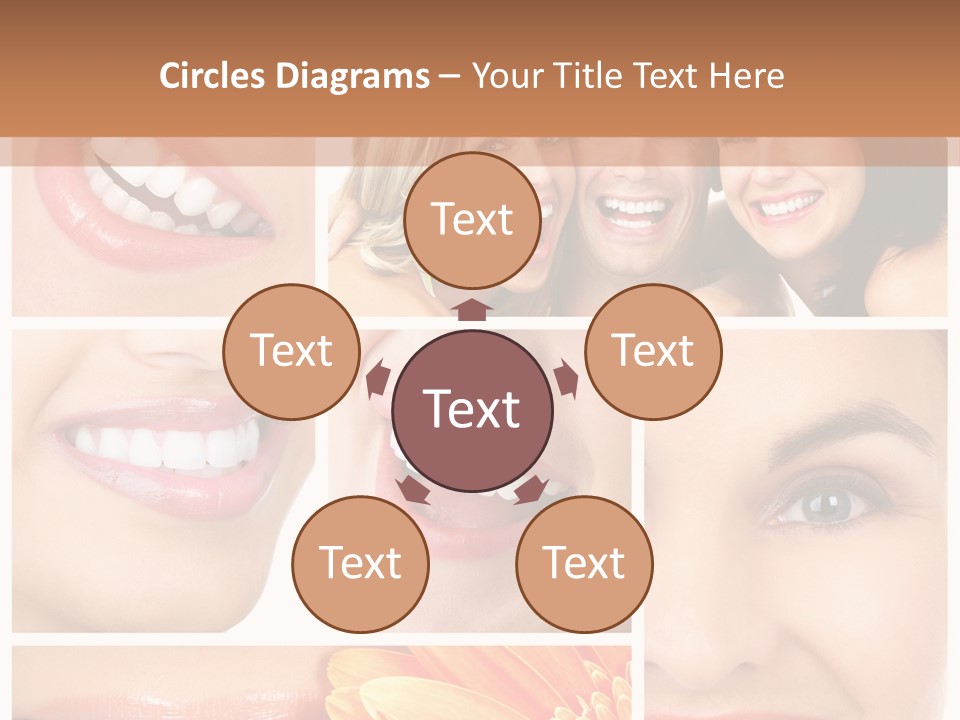 Man White Teeth Smile PowerPoint Template