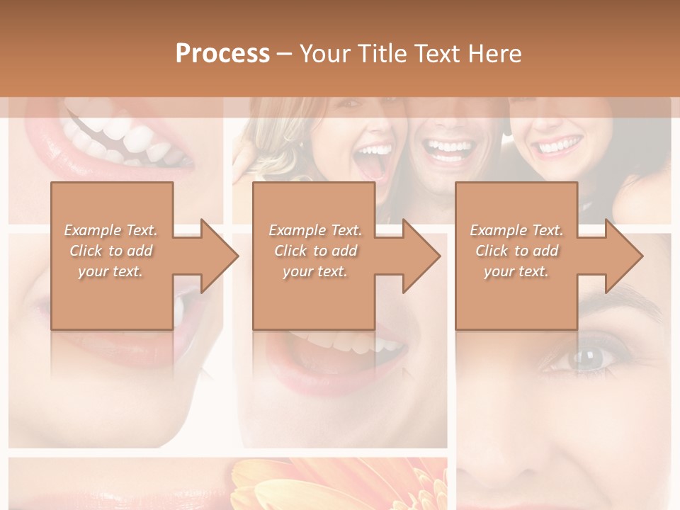 Man White Teeth Smile PowerPoint Template
