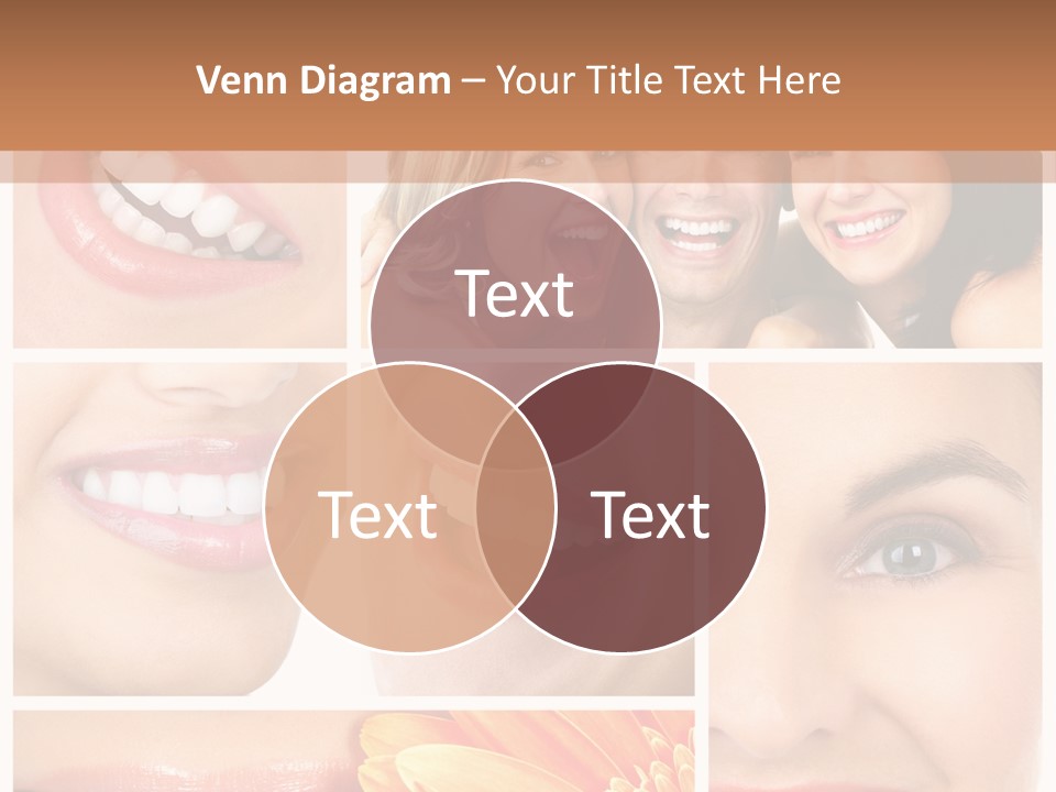 Man White Teeth Smile PowerPoint Template