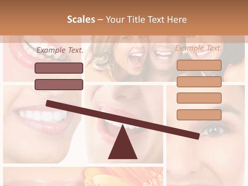 Man White Teeth Smile PowerPoint Template