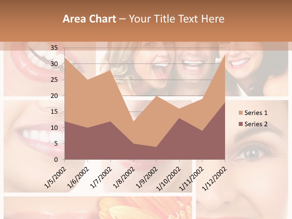 Man White Teeth Smile PowerPoint Template