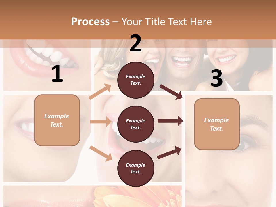 Man White Teeth Smile PowerPoint Template