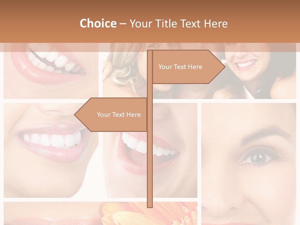 Man White Teeth Smile PowerPoint Template