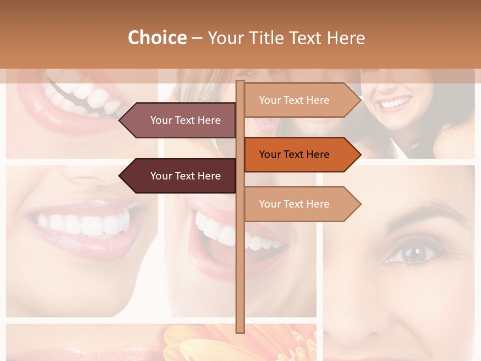 Man White Teeth Smile PowerPoint Template