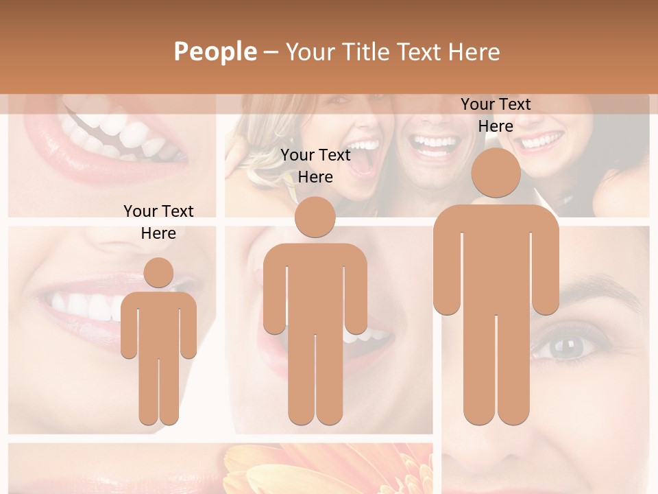 Man White Teeth Smile PowerPoint Template