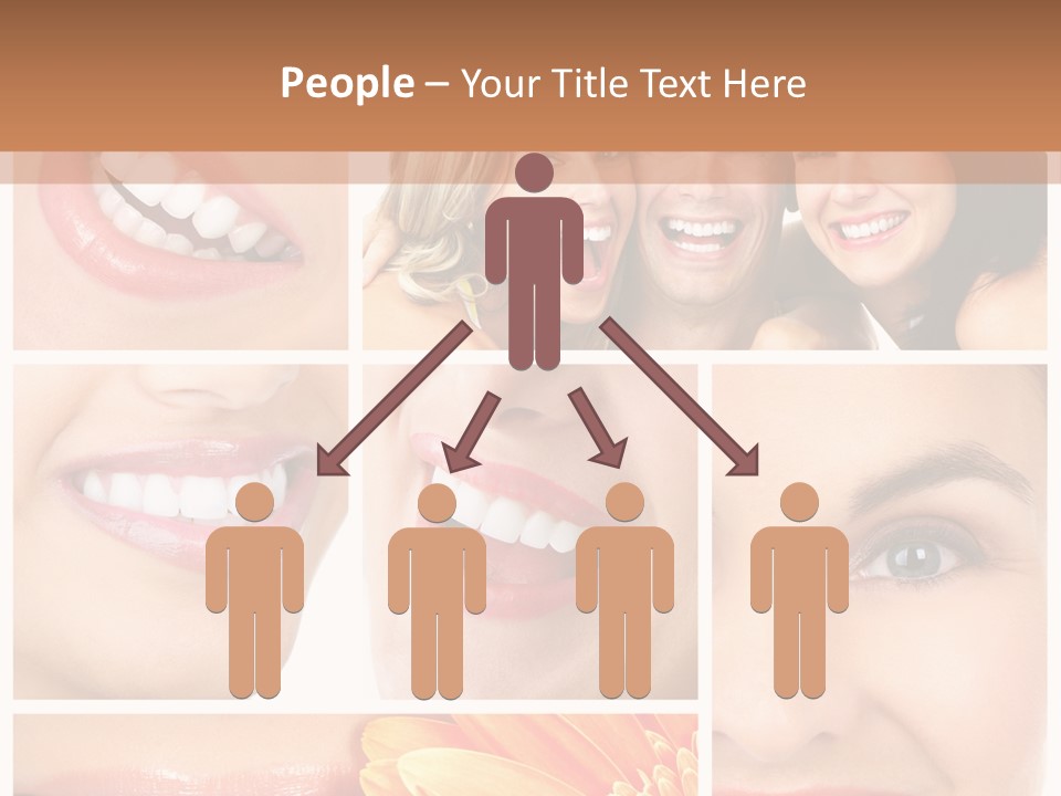 Man White Teeth Smile PowerPoint Template