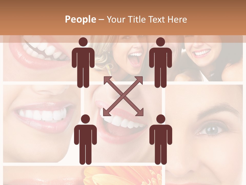 Man White Teeth Smile PowerPoint Template