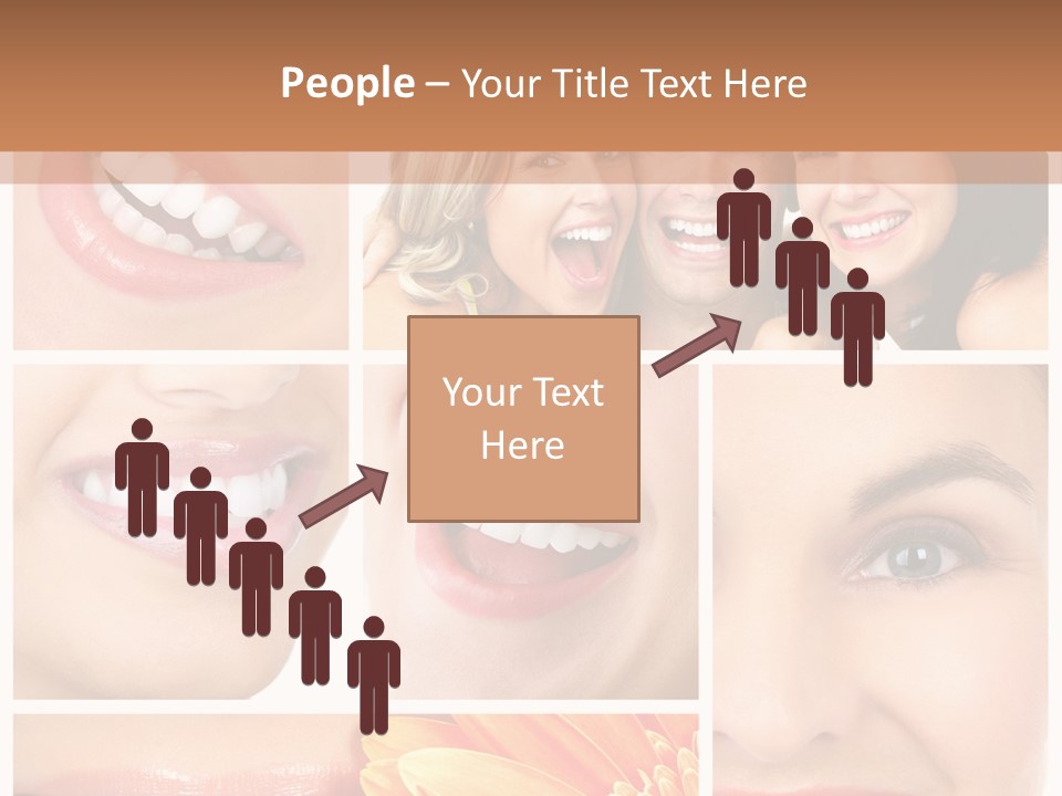 Man White Teeth Smile PowerPoint Template