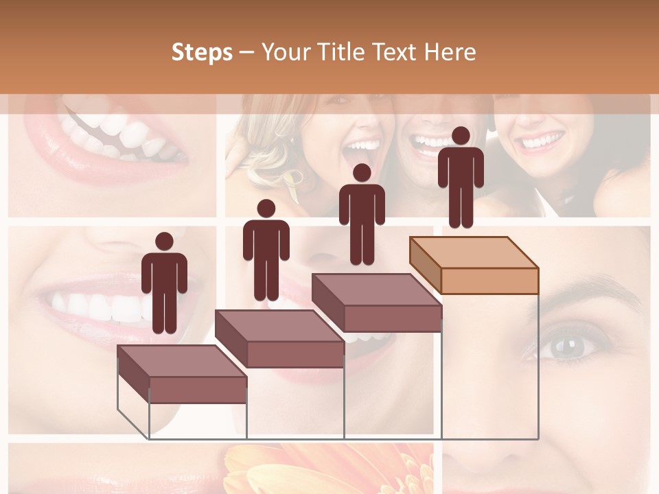 Man White Teeth Smile PowerPoint Template