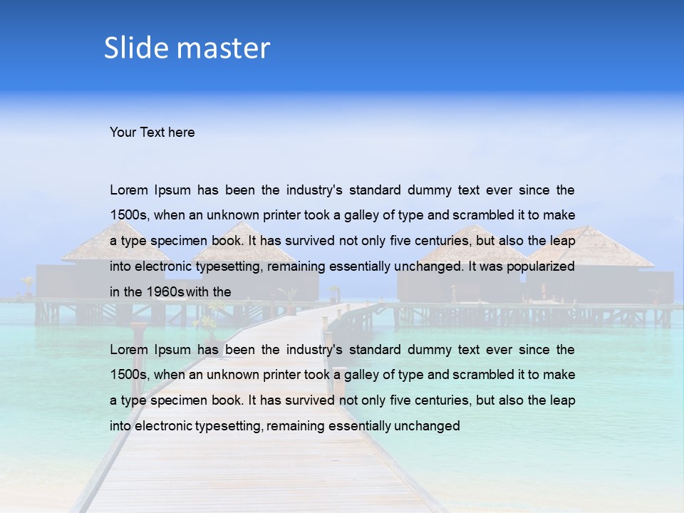 Carribean Sea PowerPoint Template