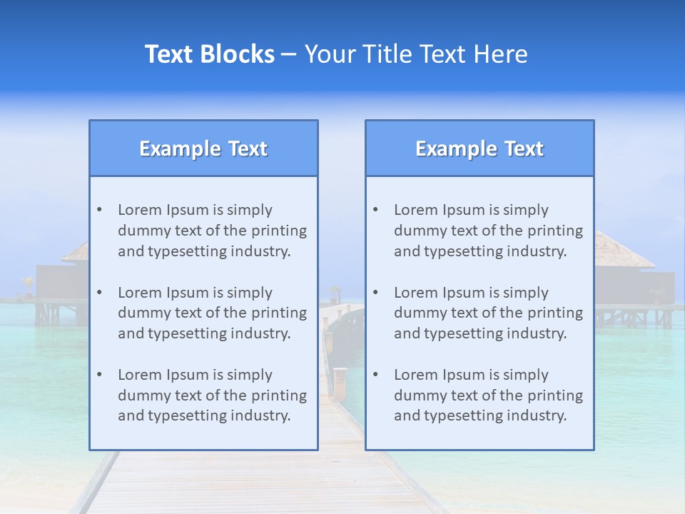 Carribean Sea PowerPoint Template