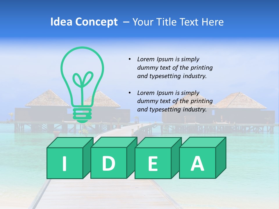 Carribean Sea PowerPoint Template