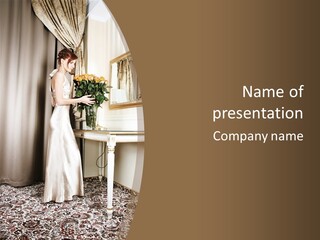 Ornate Room Slim PowerPoint Template