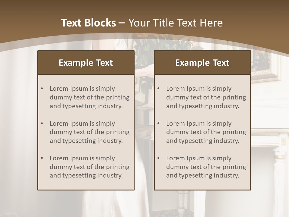 Ornate Room Slim PowerPoint Template