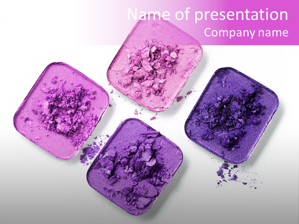 Crushed Makeup PowerPoint Template