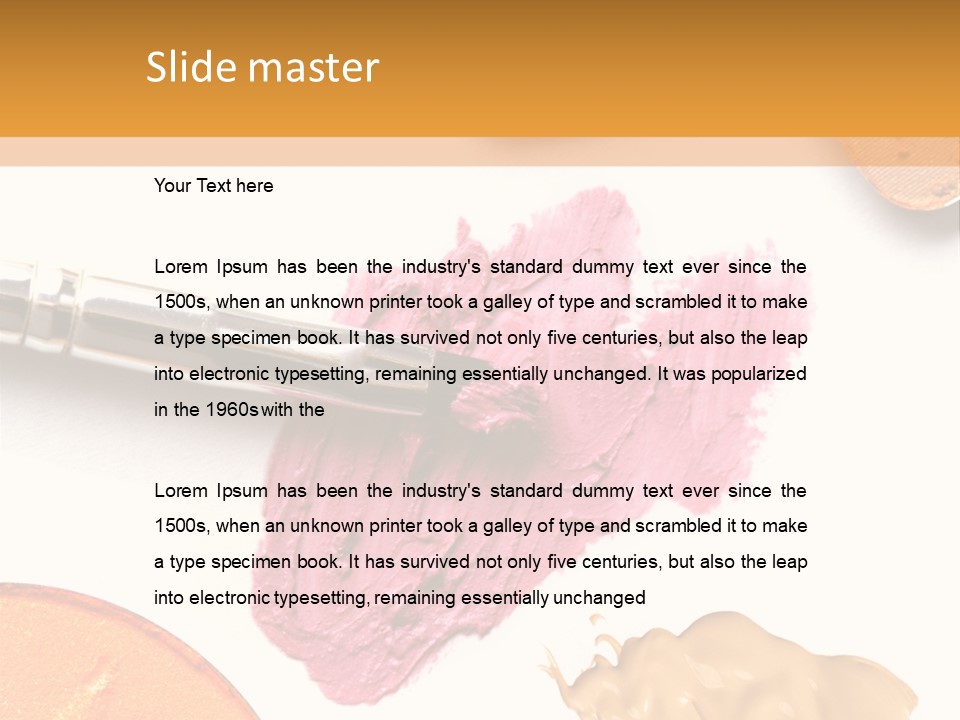 Makeup Foundation Isolated PowerPoint Template