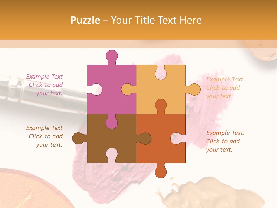 Makeup Foundation Isolated PowerPoint Template