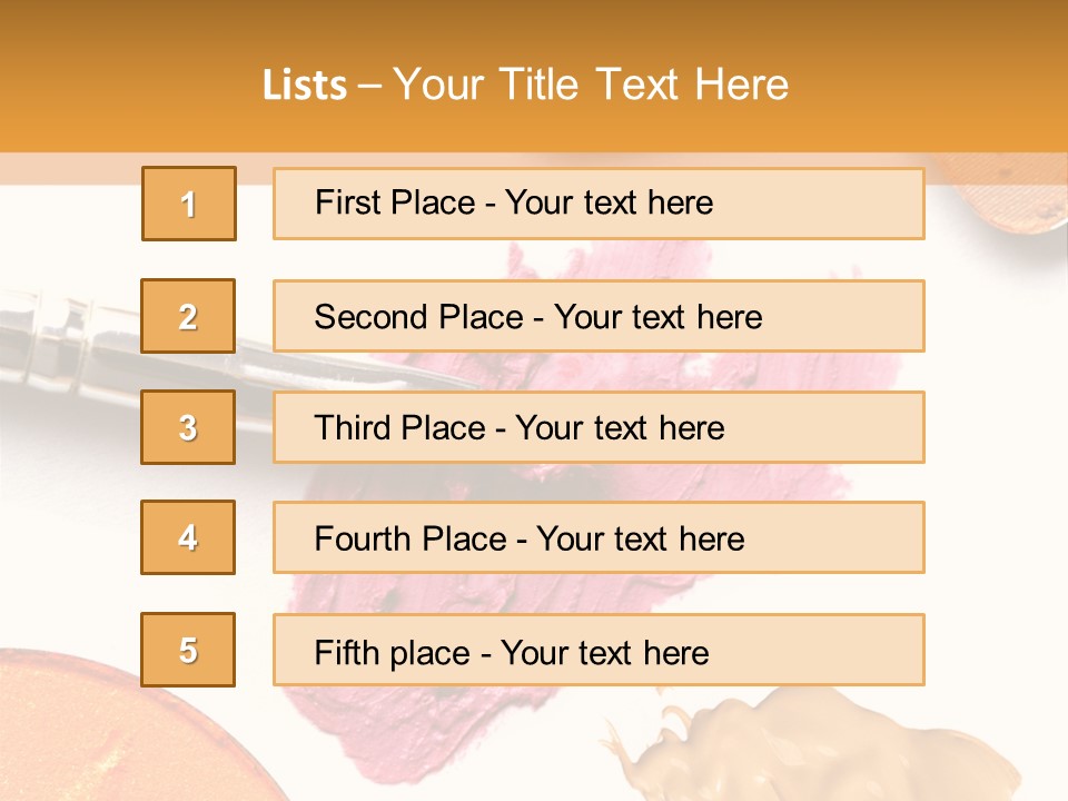 Makeup Foundation Isolated PowerPoint Template
